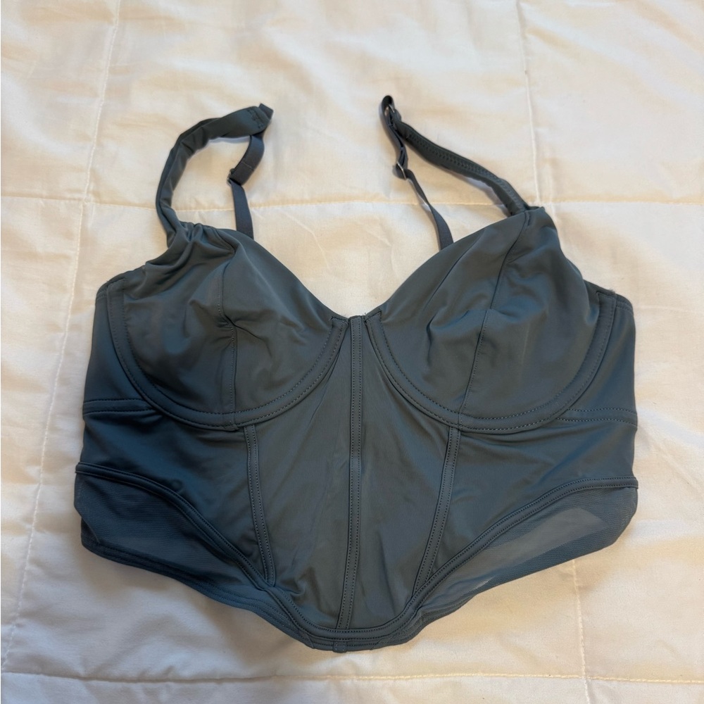 Hollister Grey Corset Top